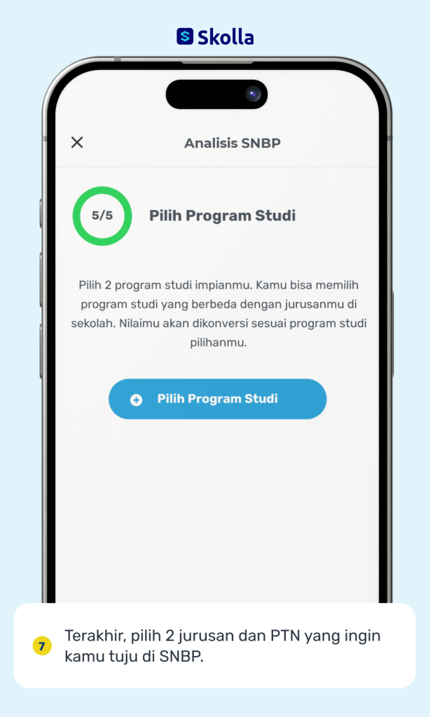 Rasionalisasi jurusan di fitur Analisis SNBP Skolla